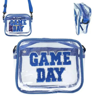 Gameday Blue Trim Clear Purse | Select Trends Boutique