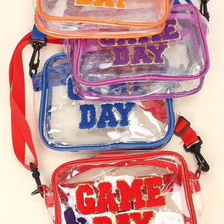 Gameday Blue Trim Clear Purse | Select Trends Boutique