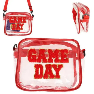 Gameday Red Trim Clear Purse | Select Trends Boutique