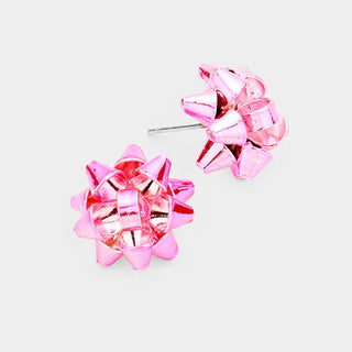 Gift Bow Stud Earrings | Select Trends Boutique