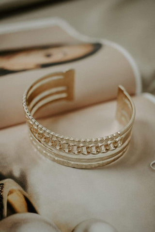 Gold Chain Cuff