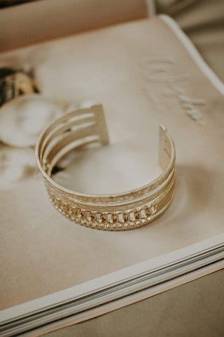 Gold Chain Cuff