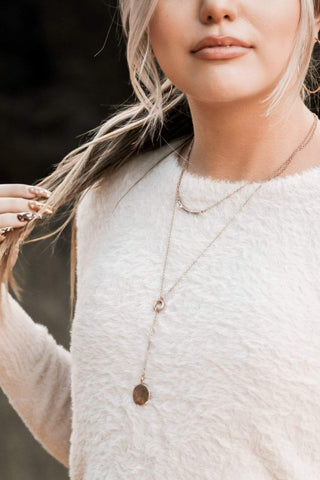 Gold Circle Layered Necklace