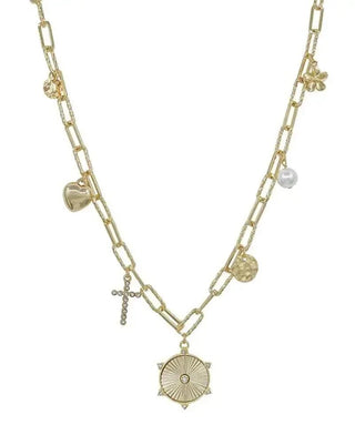 Gold Coin Charm Necklace | Select Trends Boutique