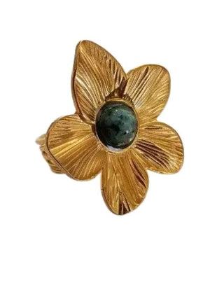 Gold Flower Statement Ring | Select Trends Boutique