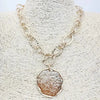 Gold Large Coin Pendant Necklace - Select Trends Boutique