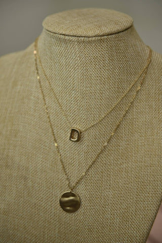 Gold Layered Initial Necklace - D from Select Trends Boutique