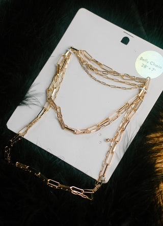 Gold Link Waist Chain Belt