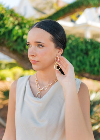 Gold Oval Chain Link Necklace | Select Trends Boutique