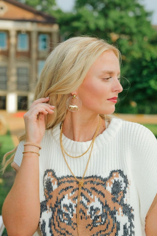 Gold Rope Chain Lariat Necklace | Select Trends Boutique
