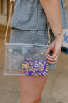Gold Studded Clear Purse - Select Trends Boutique