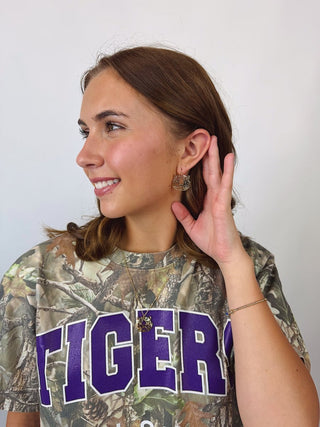 Gold Tiger Face Pendant Necklace | Select Trends Boutique