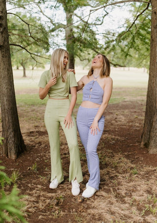 Grape Set High Waisted Pants | Select Trends Boutique