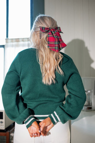 Green Bow Front Cardigan - Select Trends Boutique