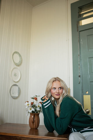 Green Bow Front Cardigan - Select Trends Boutique