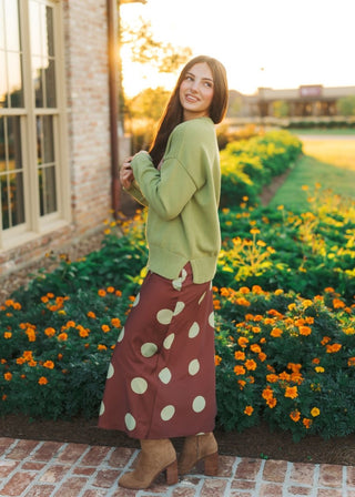Green Flying Duck Knit Sweater | Select Trends Boutique