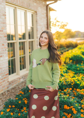 Green Flying Duck Knit Sweater | Select Trends Boutique
