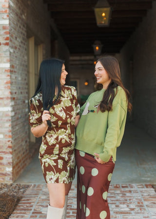 Green Flying Duck Knit Sweater | Select Trends Boutique