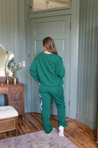 Green Holiday Ribbon Top & Pant Set | Select Trends Boutique