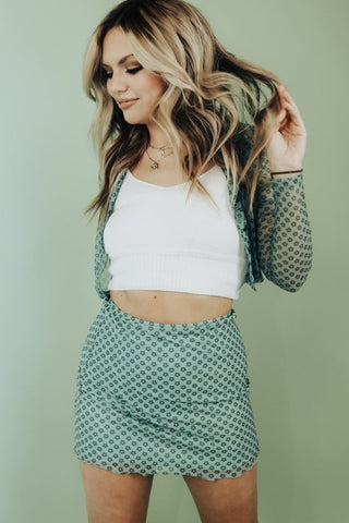 Green With Envy Set Skirt | Select Trends Boutique