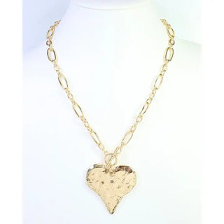 Heart Pendant Statement Necklace | Select Trends Boutique