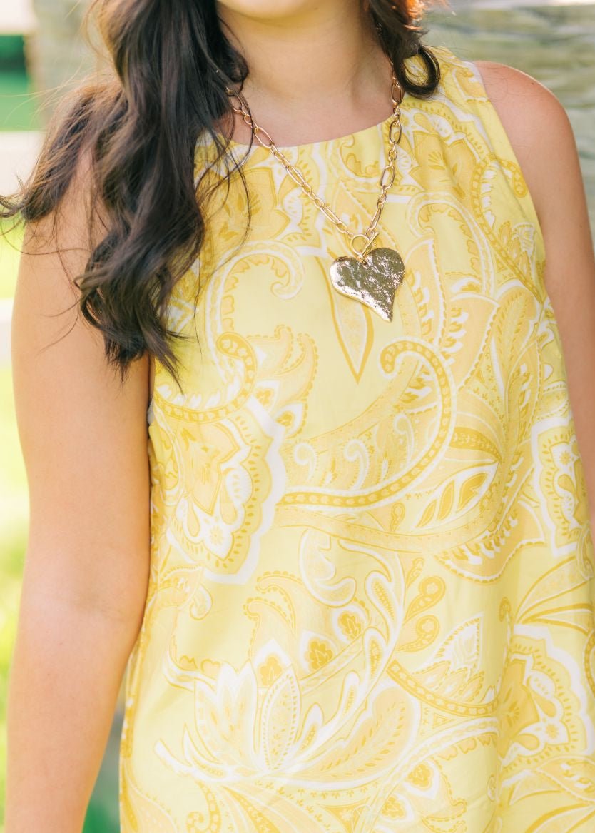Heart Pendant Statement Necklace