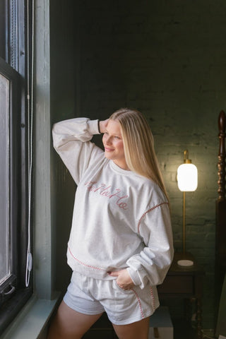 Ho Ho Ho Embroidered Holiday Lounge Set | Select Trends Boutique