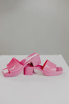 Hot Pink Jelly Mules from Select Trends Boutique