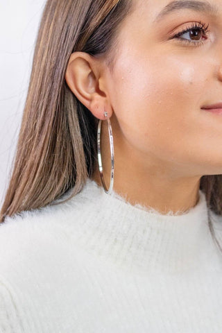 Huge Silver Hoops | Select Trends Boutique