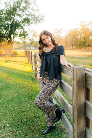 JBD Leopard Straight Leg Jeans - Select Trends Boutique