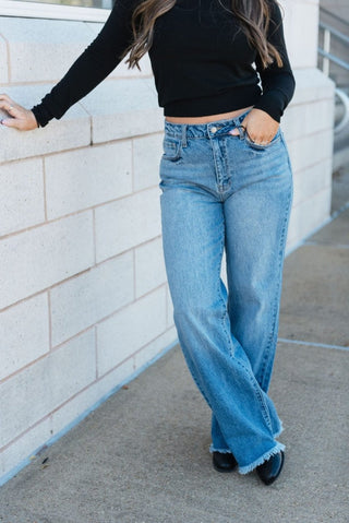 Jelly Jeans High Rise Wide Leg Denim - Select Trends Boutique