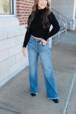 Jelly Jeans High Rise Wide Leg Denim - Select Trends Boutique