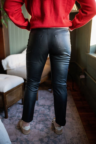 Kancan High Rise Vegan Leather Pants | Select Trends Boutique