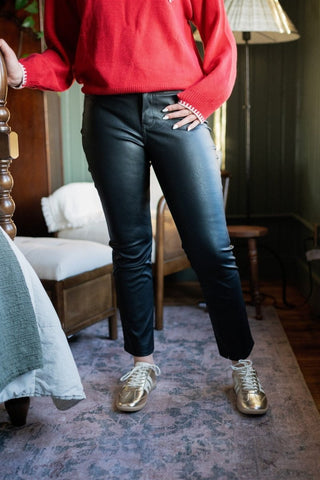 Kancan High Rise Vegan Leather Pants | Select Trends Boutique