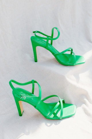 Kelly Green Strappy Heels - Select Trends Boutique