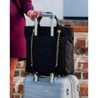 Kinzley Black Nylon Tote Bag | Select Trends Boutique