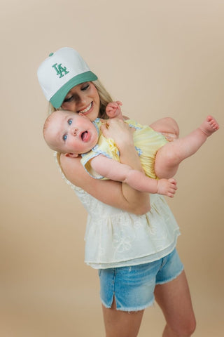 LA Green Trucker Hat | Select Trends Boutique