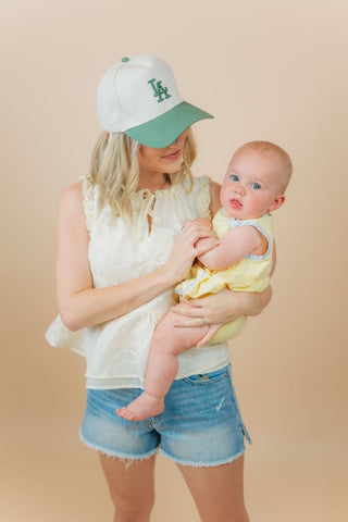 LA Green Trucker Hat | Select Trends Boutique