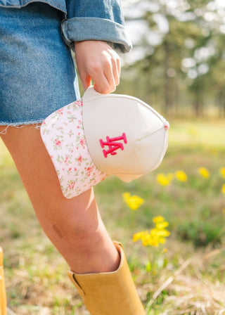 LA Pink Floral Trucker Hat - Select Trends Boutique