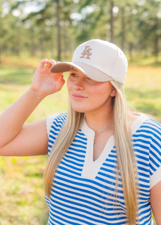 LA Taupe Trucker Hat - Select Trends Boutique