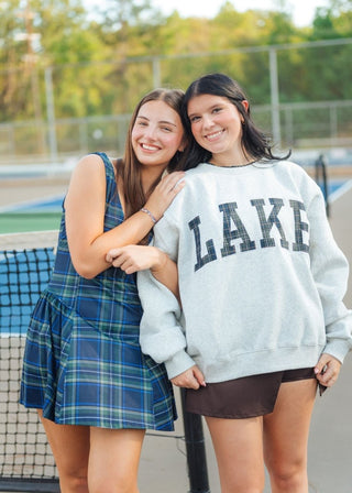 Lake Plaid Mock Neck Sweatshirt | Select Trends Boutique