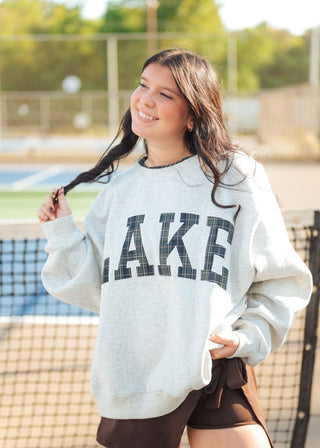 Lake Plaid Mock Neck Sweatshirt | Select Trends Boutique