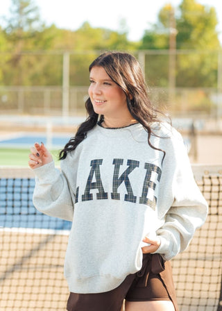 Lake Plaid Mock Neck Sweatshirt | Select Trends Boutique