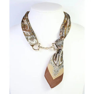 Lana Horsebit Detail Scarf Necklace | Select Trends Boutique