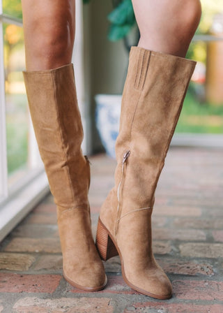 Latte Shiloh Knee High Boot | Select Trends Boutique