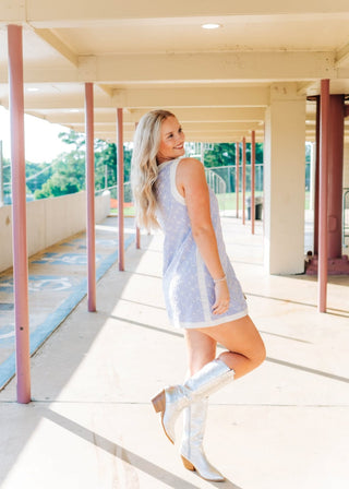 Lavender Eyelet Lace Mini Dress - Select Trends Boutique