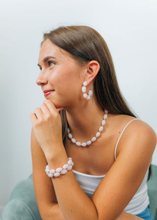 Light Pink Acrylic Bracelet Set | Select Trends Boutique