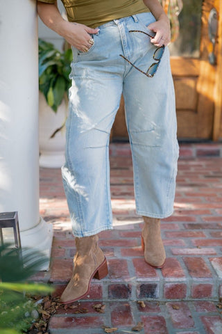 Light Wash Barrel Jeans | Select Trends Boutique
