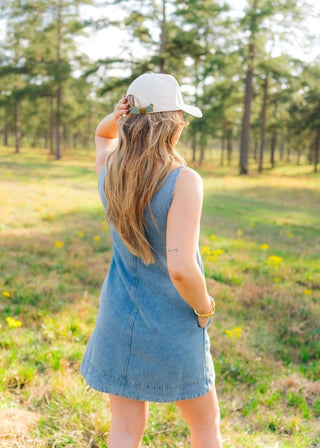 Light Wash Sleeveless Denim Dress - Select Trends Boutique