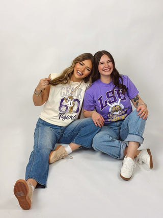 LSU Baseball Purple Graphic Tee | Select Trends Boutique